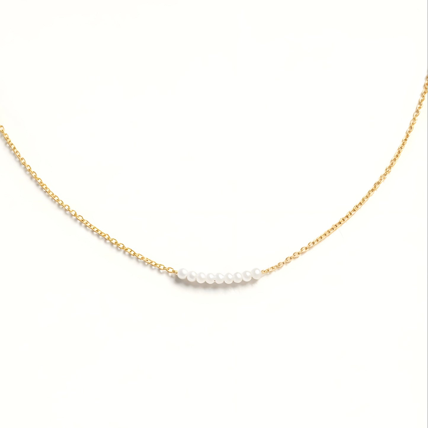 Gold Pearl Choker