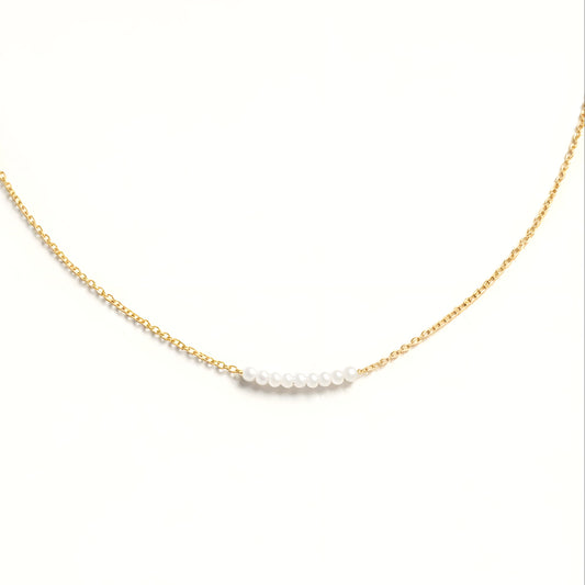 Gold Pearl Choker