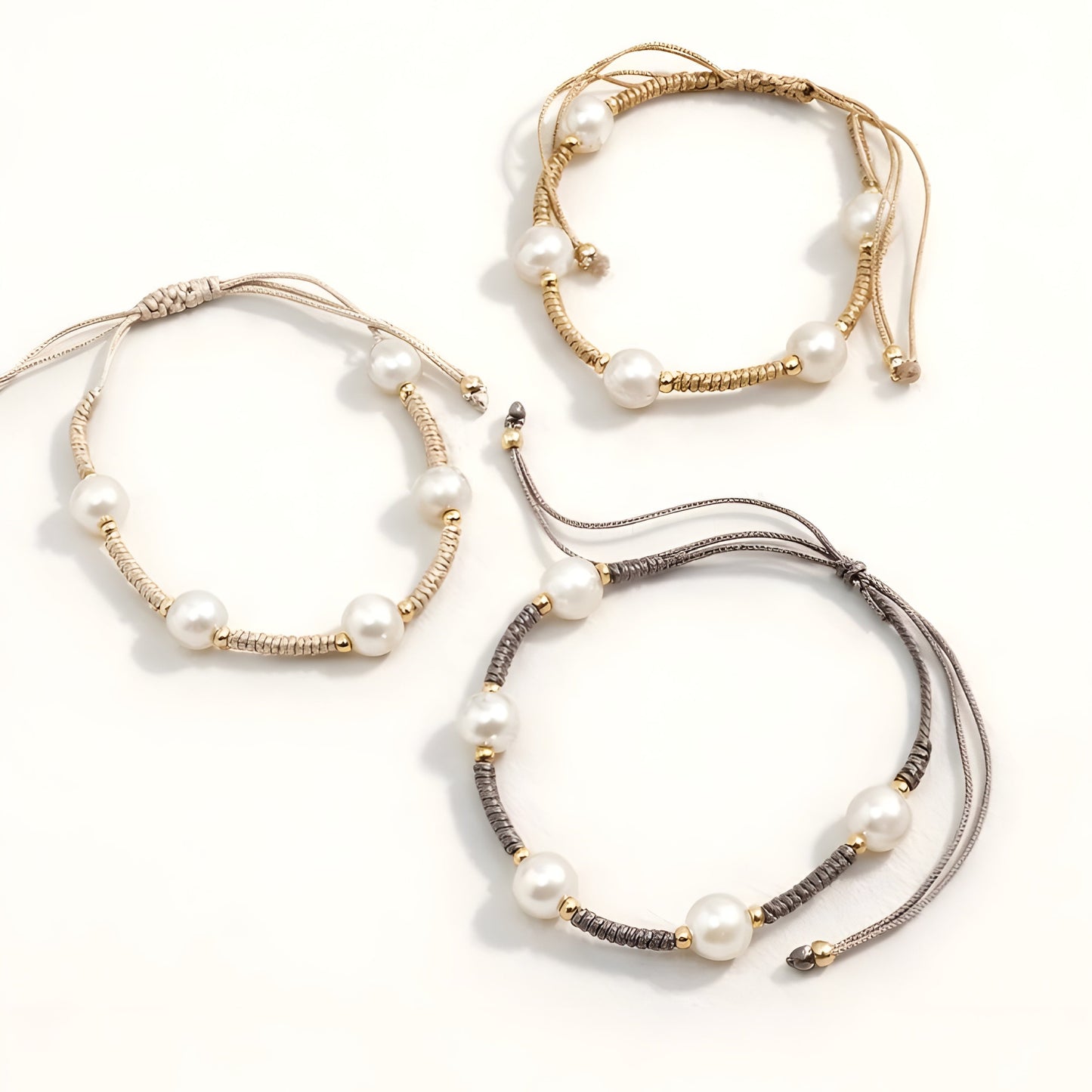 Braided Pearl Bracelet