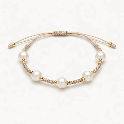 Braided Pearl Bracelet