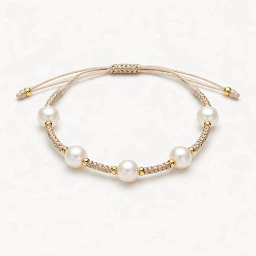 Braided Pearl Bracelet