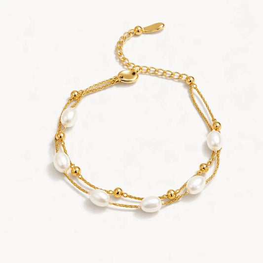 Stacked Pearl Bracelet